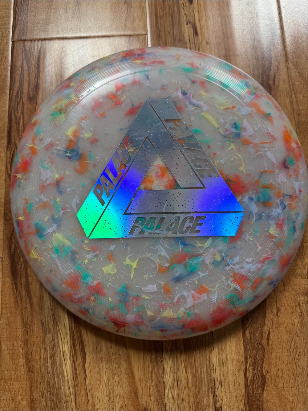 PALACE Holographic Triangle Logo Disc with Multicolor Confetti